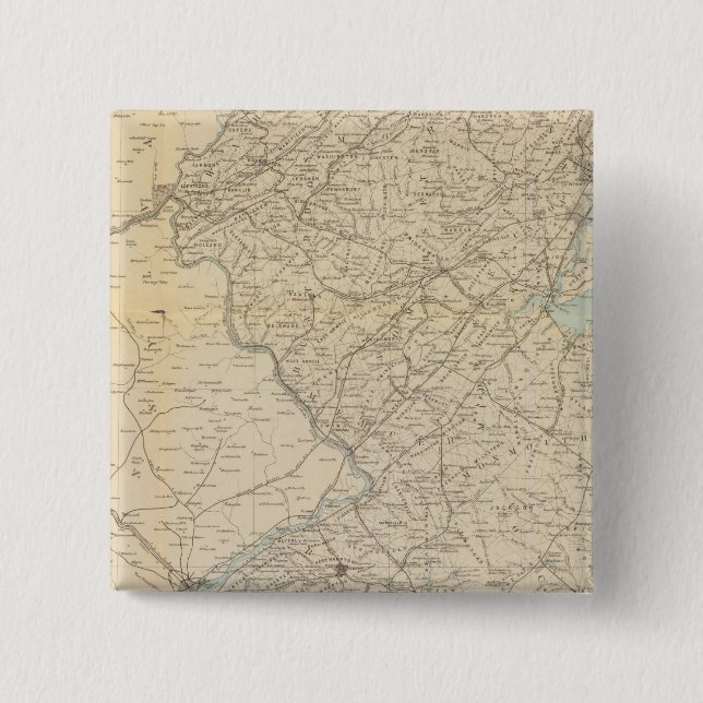 The State of New Jersey, 1877 15 Cm Square Badge (Front)
