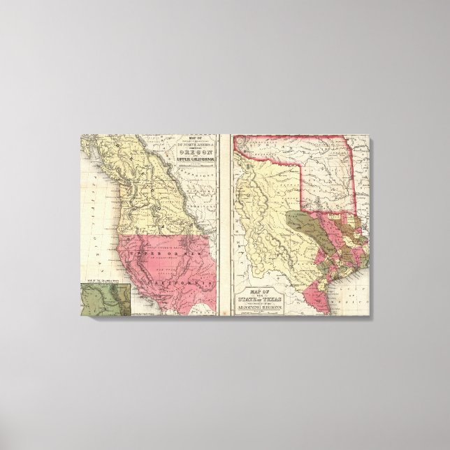 The State Of Texas Canvas Print (Front)