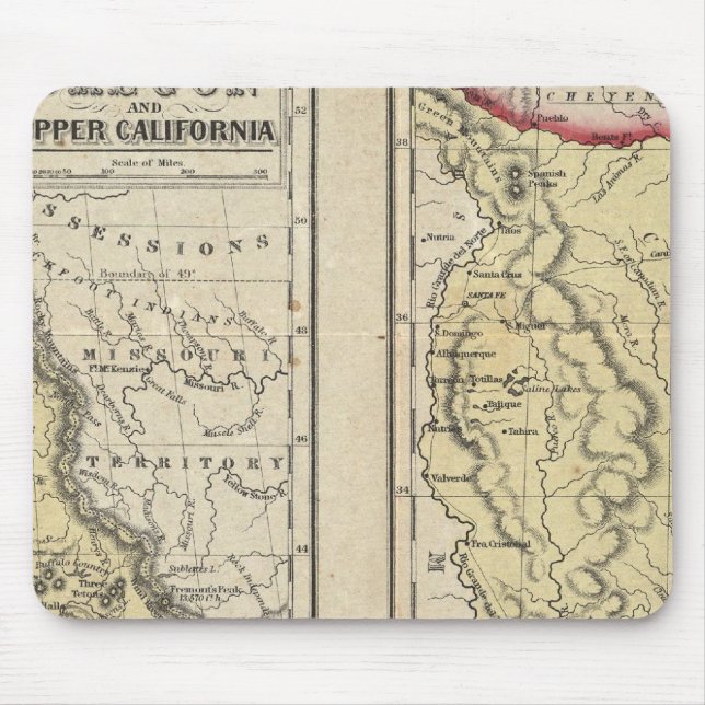 The State Of Texas Mouse Mat (Front)