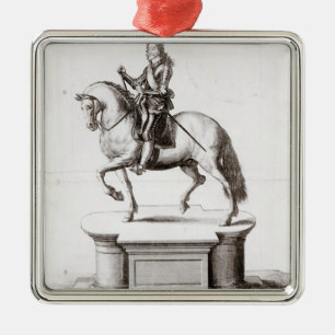 The statue of King Charles at Charing Cross Metal Tree Decoration