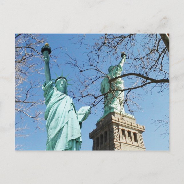 The Statue of Liberty, Liberty Island, NYC Postcard (Front)