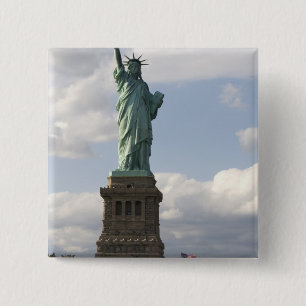 The Statue of Liberty on Liberty Island in New 15 Cm Square Badge