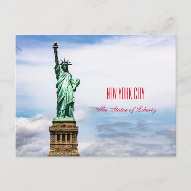 The Statue of Liberty  Postcard (Front)