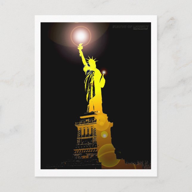 The Statue of Liberty Postcard (Front)