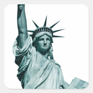 The Statue of Liberty Square Sticker