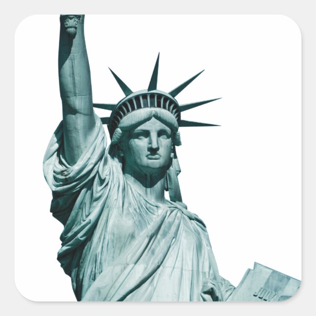 The Statue of Liberty Square Sticker (Front)