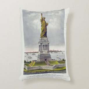 The Statue of Liberty, The Great Bartholdi Statue Decorative Cushion