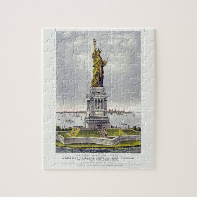 The Statue of Liberty, The Great Bartholdi Statue Jigsaw Puzzle (Vertical)