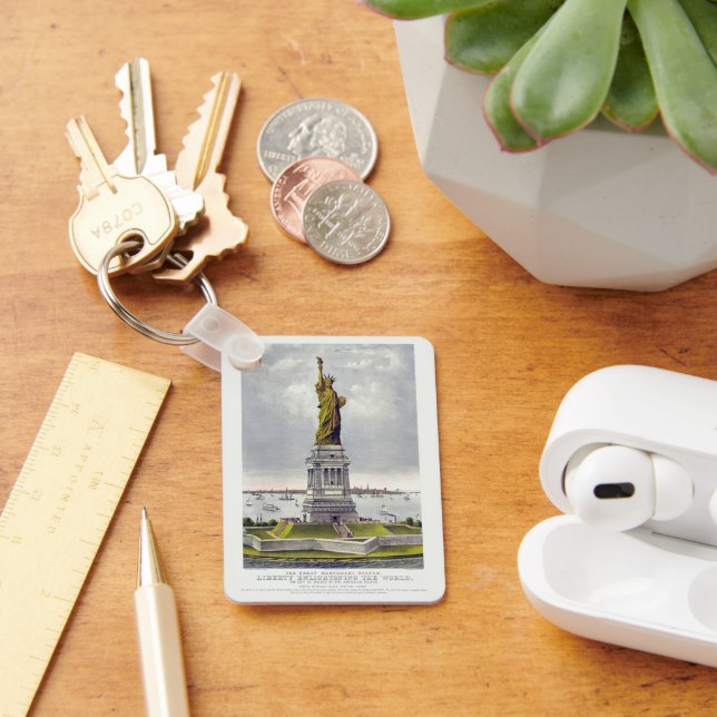The Statue of Liberty, The Great Bartholdi Statue Key Ring (Desk)