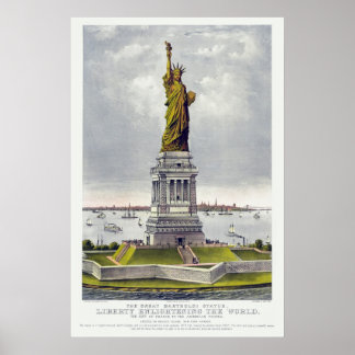 The Statue of Liberty, The Great Bartholdi Statue Poster