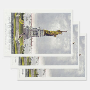 The Statue of Liberty, The Great Bartholdi Statue Wrapping Paper Sheet