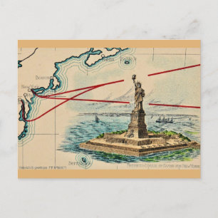 The Statue of Liberty Vintage Postcard