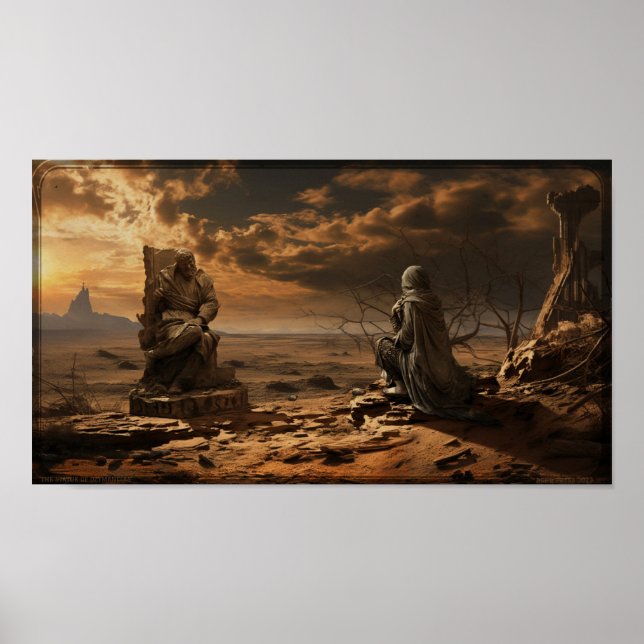 'The Statue of Ozymandias' Poster (Front)