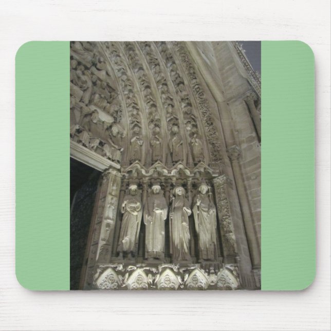 The Statutes of Notre Dame Mouse Mat (Front)
