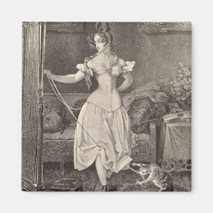 The Stay-lace, engraved by Alfred Leon Lemercier ( Magnet