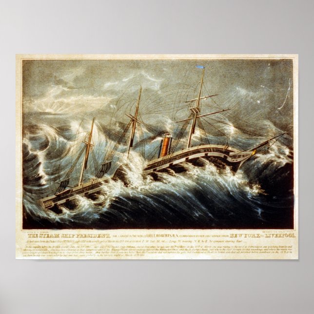 The Steam Ship President Poster (Front)