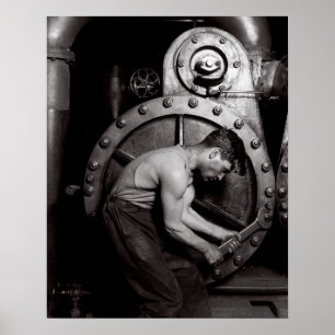 The Steamfitter, 1921. Vintage Photo Poster