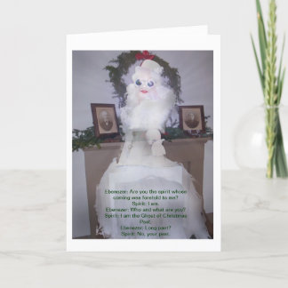 The Steampunk Ghost of Christmas Past Holiday Card