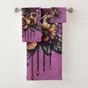 The Steampunk Owl: Guardian of Secrets. Bath Towel Set