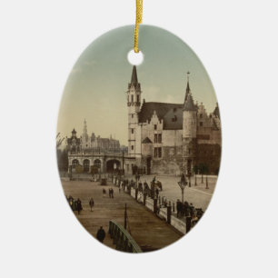 The Steen, Antwerp, Belgium Ceramic Tree Decoration