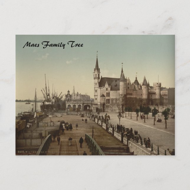 The Steen, Antwerp, Belgium Postcard (Front)