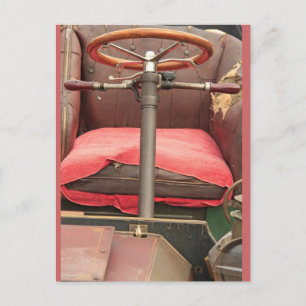 The Steering Wheel and Chair Postcard