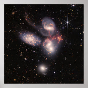 The Stephan's Quintet Galaxies   JWST Poster