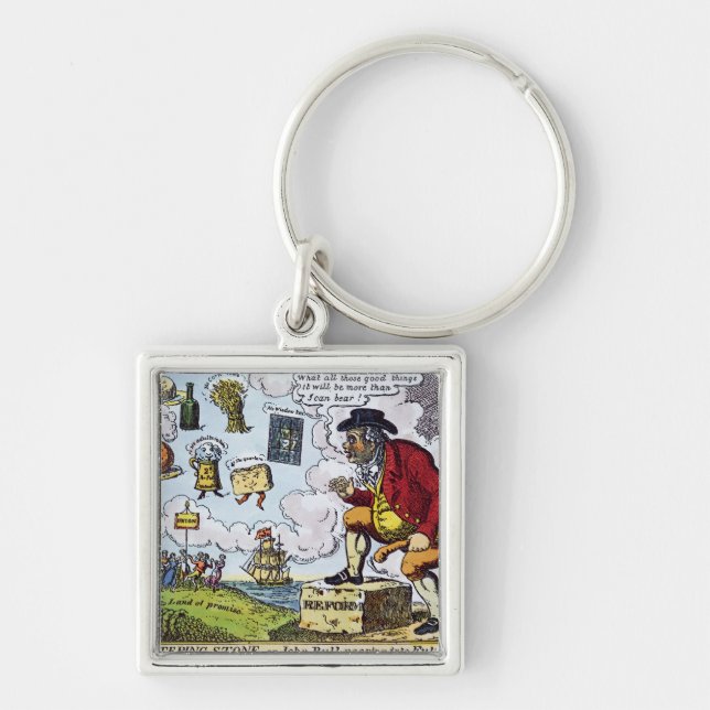 The Stepping Stone,John Bull peeping into Key Ring (Front)