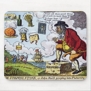 The Stepping Stone,John Bull peeping into Mouse Mat