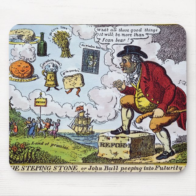 The Stepping Stone,John Bull peeping into Mouse Mat (Front)