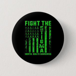 The Stigma Mental Health Awareness Depression Anxi 6 Cm Round Badge