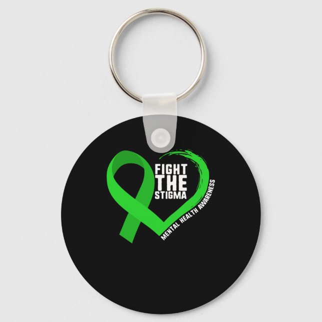The Stigma Mental Health Awareness Depression Anxi Key Ring (Front)