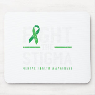 The Stigma Mental Health Awareness Green Ribbon 1 Mouse Mat