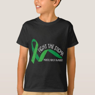 The Stigma Mental Health Awareness Green Ribbon T-Shirt
