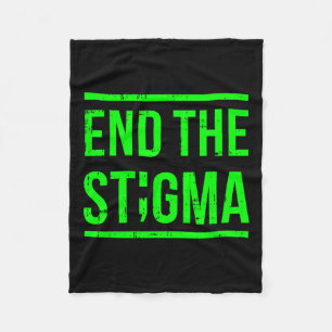 The Stigma Mental Health Awareness Warrior Counsel Fleece Blanket