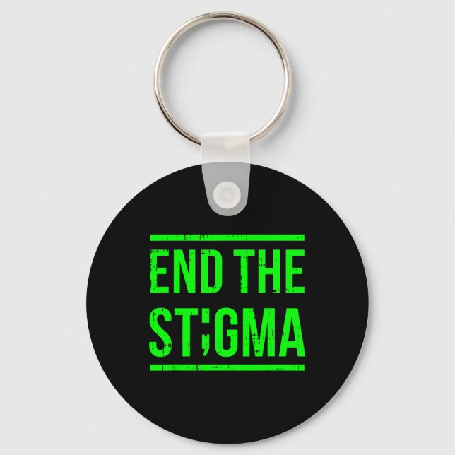 The Stigma Mental Health Awareness Warrior Counsel Key Ring (Front)