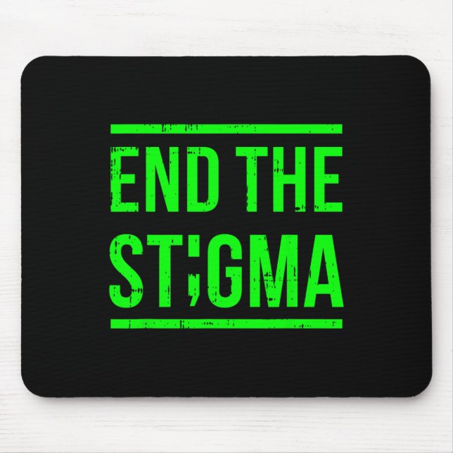 The Stigma Mental Health Awareness Warrior Counsel Mouse Mat (Front)