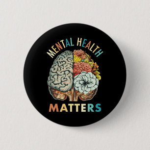 The Stigma Mental Health Problems Mental Awareness 6 Cm Round Badge
