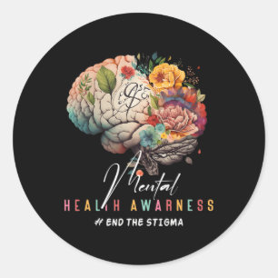 The Stigma Mental Health Problems Mental Awareness Classic Round Sticker