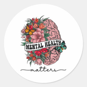 The Stigma Mental Health Problems Mental Awareness Classic Round Sticker