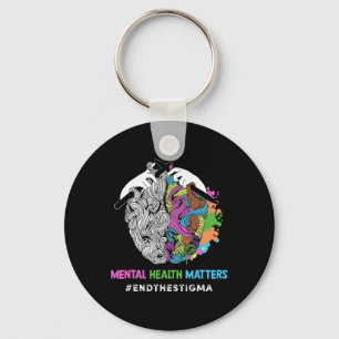 The Stigma Mental Health Problems Mental Awareness Key Ring