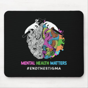 The Stigma Mental Health Problems Mental Awareness Mouse Mat