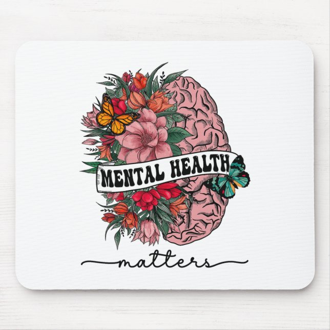 The Stigma Mental Health Problems Mental Awareness Mouse Mat (Front)