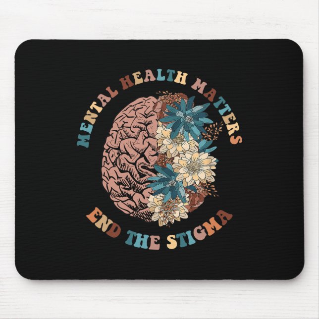 The Stigma Mental Health Problems Mental Awareness Mouse Mat (Front)