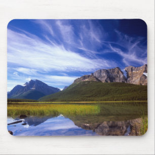 The still waters of Waterfowl Lake make a Mouse Mat