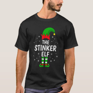 The Stinker Elf Xmas Matching Family Funny Christm T-Shirt