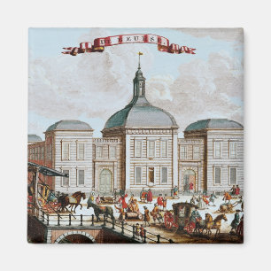 The Stock Exchange, Amsterdam, 1743 Magnet