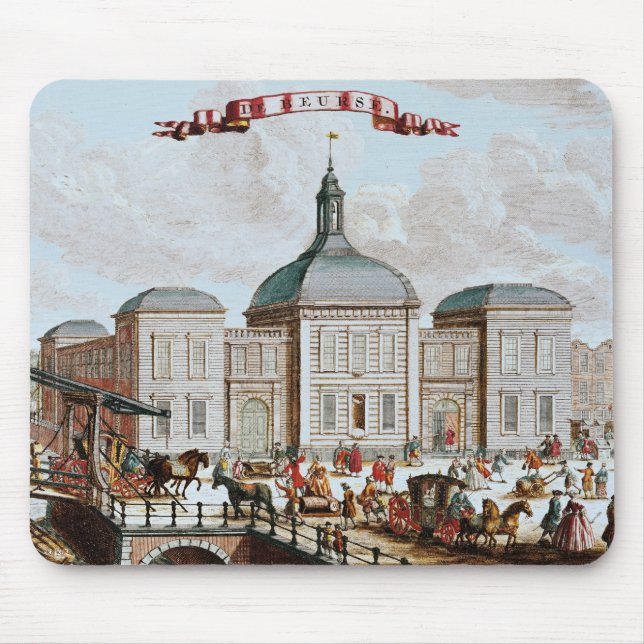 The Stock Exchange, Amsterdam, 1743 Mouse Mat (Front)