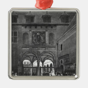 The Stock exchange in Amsterdam Metal Tree Decoration