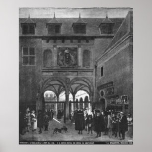 The Stock exchange in Amsterdam Poster